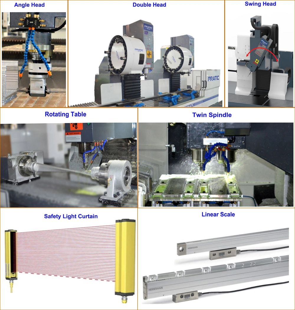 3 Axis Universal Metal Profiles Vertical CNC Machining Center for Auto Parts Mold Aluminum Window Door Frame Processing